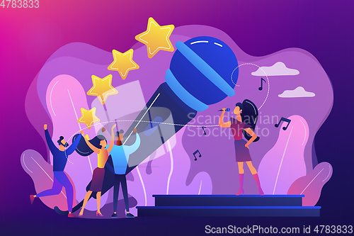 Image of Popular music concept vector illustration.