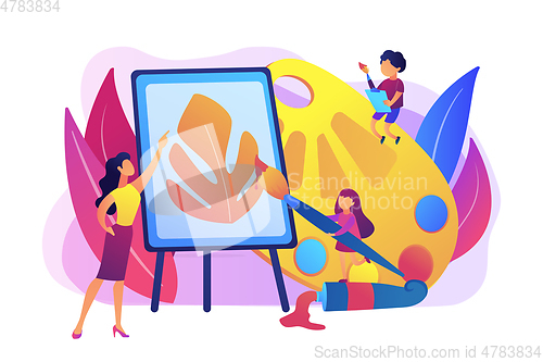 Image of Art studio concept vector illustration.