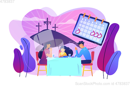 Image of Christian event concept vector illustration.