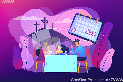 Image of Christian event concept vector illustration.