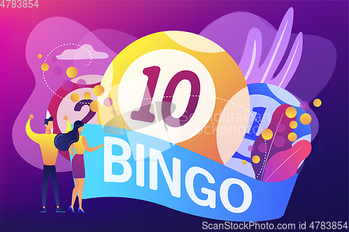 Image of Lottery game concept vector illustration.