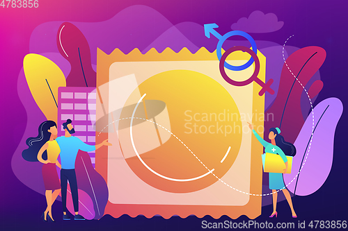 Image of Sexually transmitted diseases concept vector illustration.