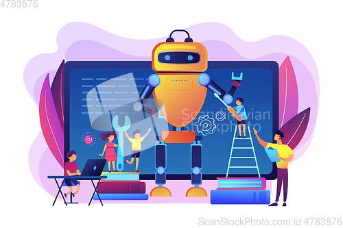 Image of Engineering for kids concept vector illustration.