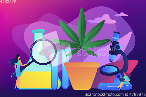 Image of Marihuana products innovation concept vector illustration.