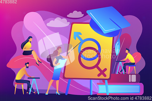 Image of Sexual education concept vector illustration.