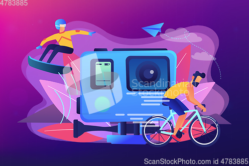 Image of Extreme tourism concept vector illustration.