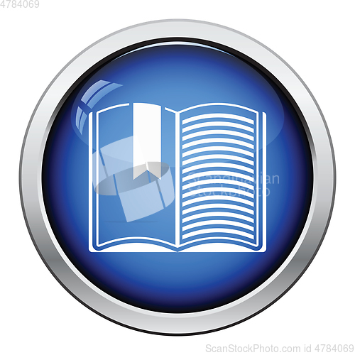 Image of Icon of Open book with bookmark