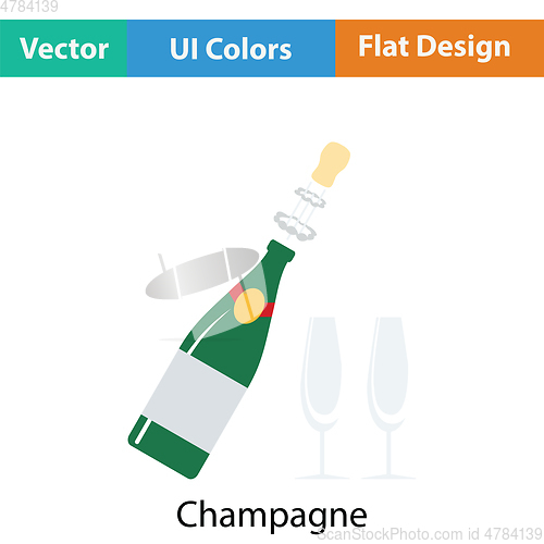 Image of Party champagne and glass icon