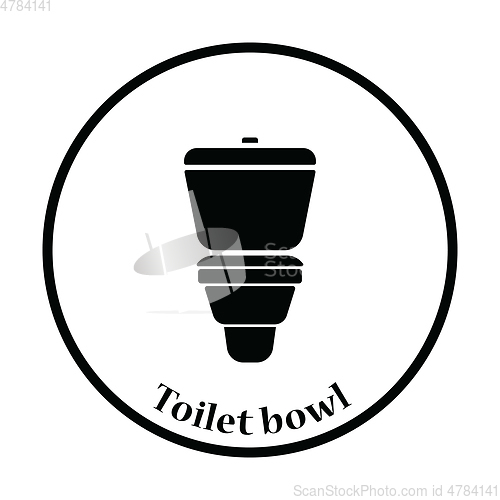 Image of Toilet bowl icon