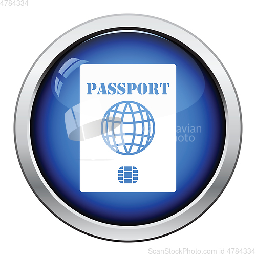 Image of Passport with chip icon