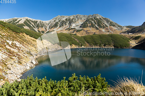 Image of Tateyama and water pond