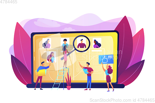 Image of Wanted employees concept vector illustration