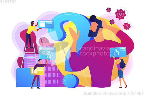 Image of Confusion concept vector illustration