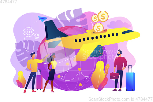 Image of Low cost flights concept vector illustration