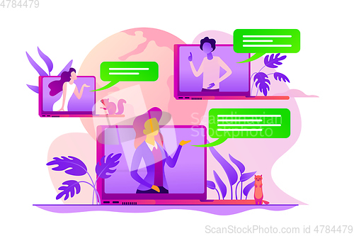 Image of Webinar concept vector illustration.