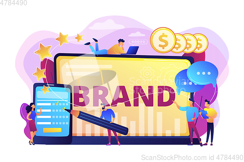 Image of Brand reputation concept vector illustration