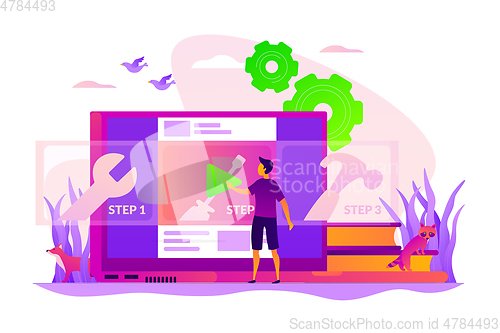 Image of How-to videos concept vector illustration.