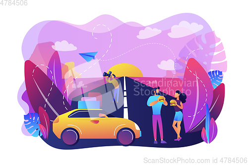 Image of Road trip concept vector illustration