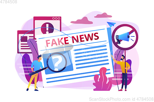 Image of Fake news concept vector illustration