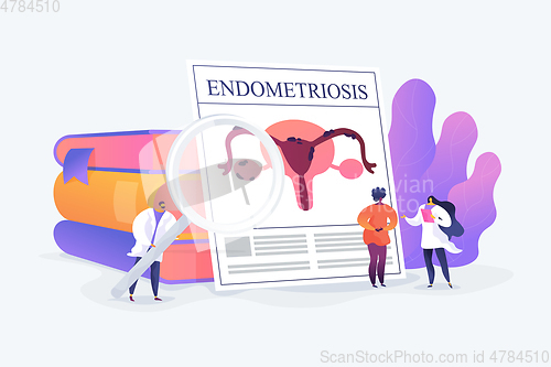 Image of Endometriosis concept vector illustration