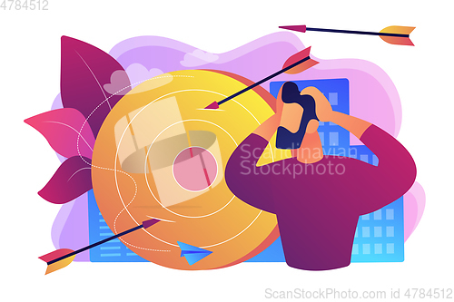 Image of Frustration concept vector illustration