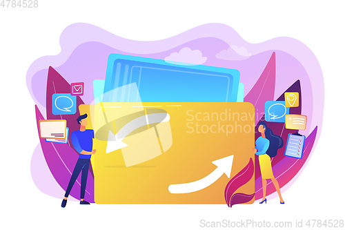 Image of Job sharing concept vector illustration