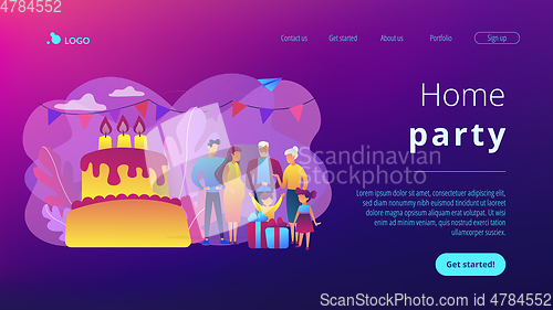 Image of Family tradition concept landing page.