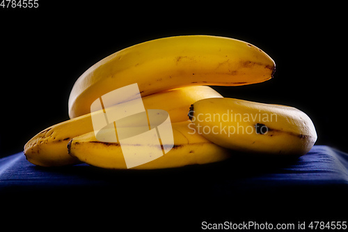 Image of banana fruits black dark portrait
