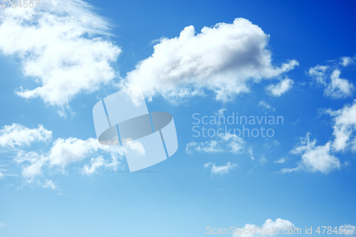 Image of blue sky texture