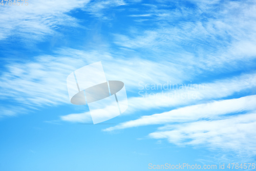 Image of blue sky texture