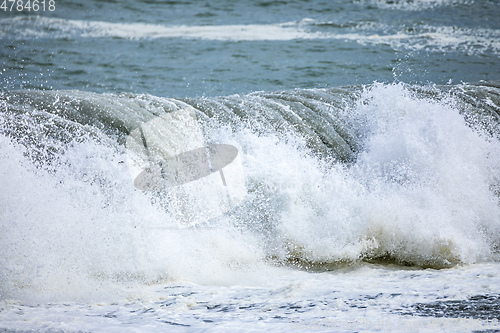 Image of stormy ocean scenery background