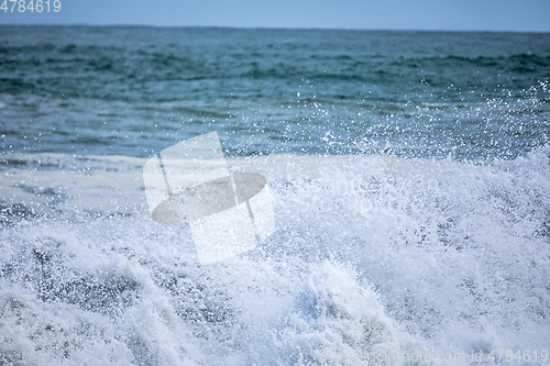 Image of stormy ocean scenery background