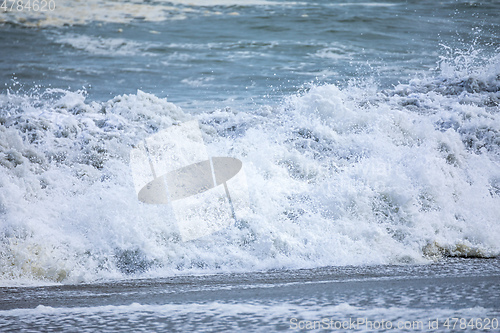 Image of stormy ocean scenery background