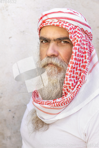 Image of traditional arab man portrait