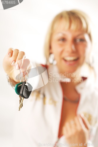 Image of A woman with the car keys