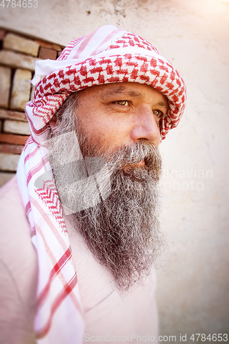 Image of traditional arab man portrait