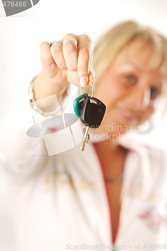 Image of A woman with the car keys