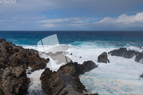 Image of natural swimming pools on Tenerife island