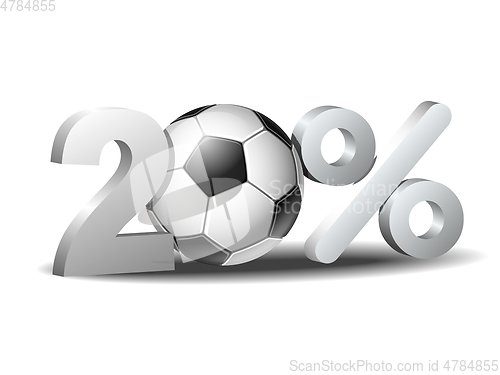 Image of Twenty percent discount icon