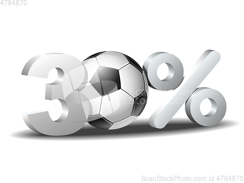 Image of thirty percent discount icon
