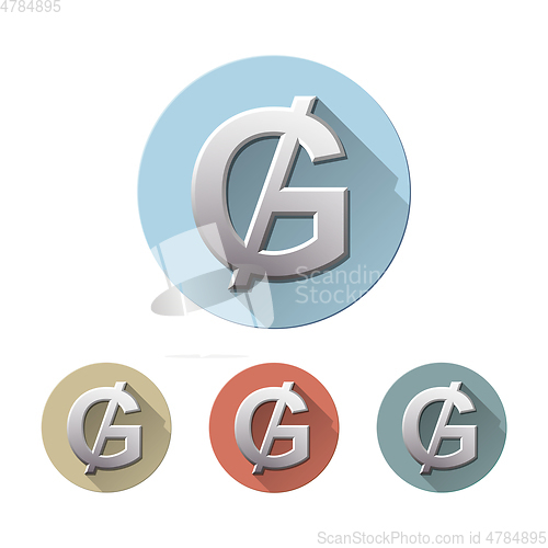 Image of Paraguayan guarani currency symbol