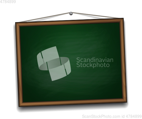 Image of Green chalkboard in wooden frame.