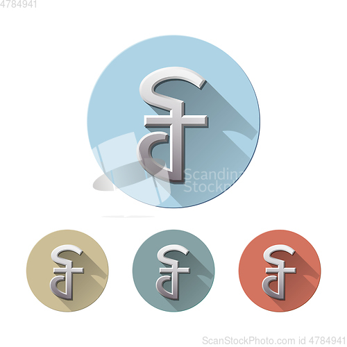 Image of Cambodian riel currency symbol