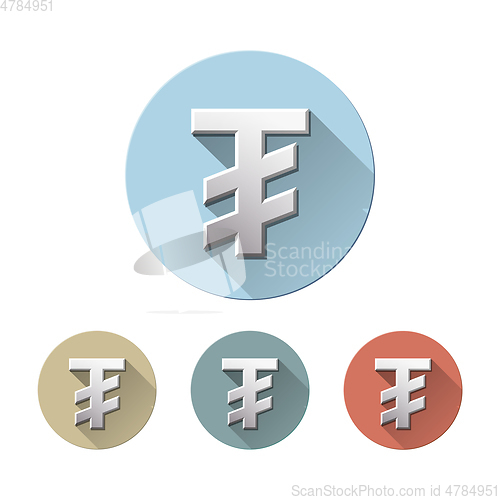 Image of Mongolian tugrik currency symbol