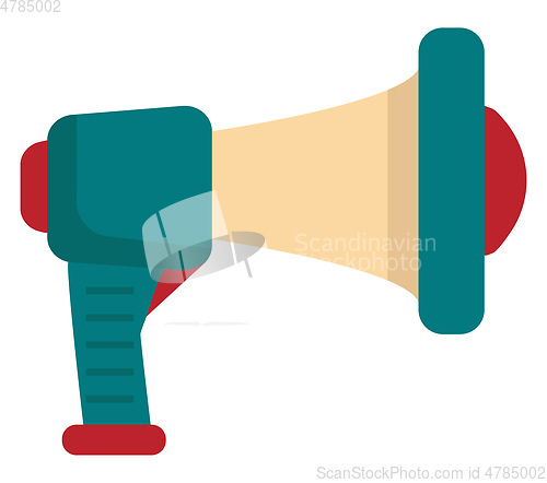 Image of A colorful cartoon megaphone/Speaking trumpet/Blowhorn vector or