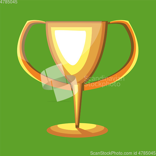 Image of Trophy Cup vector color illustration.