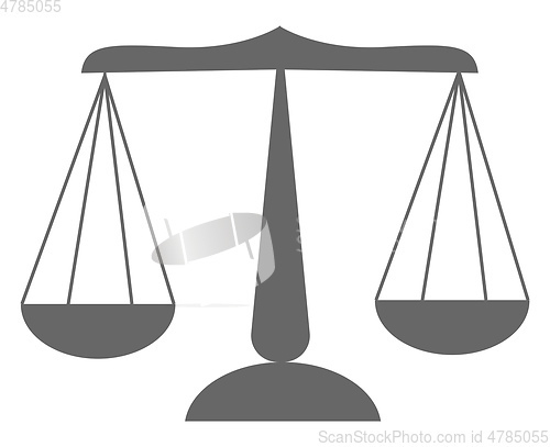 Image of Cartoon image of a grey libra vector or color illustration