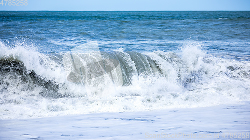 Image of stormy ocean scenery background