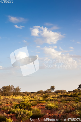 Image of landscape scenery of the Australia outback