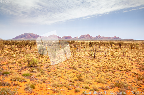 Image of landscape scenery of the Australia outback